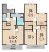 テラスハウスKOUの間取り画像