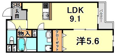 テラコート北野坂の間取り画像