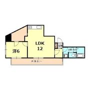 ラフィーネ三宮の間取り画像