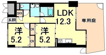 ディアコート野村の間取り画像