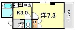 藤橋マンションパート1の間取り画像