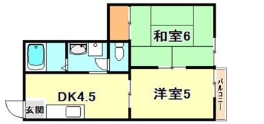 ルシエール平野C棟の間取り画像