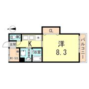 ラムール下三条の間取り画像