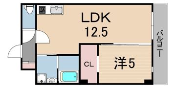 ダイワール立花の間取り画像