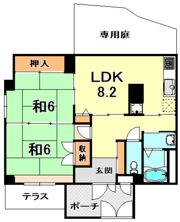 六甲ヒノキの間取り画像
