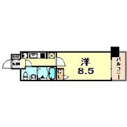 アドバンス三宮5ソレイユの間取り画像