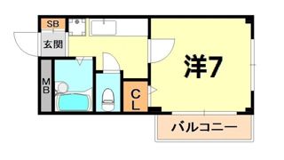 ヴィラ篠原の間取り画像