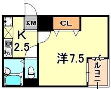 リフュージュ篠原南の間取り画像