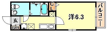 ダイドーメゾン神戸六甲の間取り画像