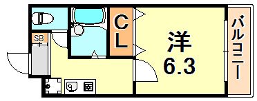 ロイヤルメゾン六甲道の間取り画像