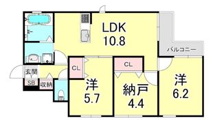 Grace西岡本の間取り画像