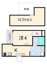 フォンテーヌ武庫川の間取り画像
