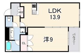 グリンパルク六甲道の間取り画像