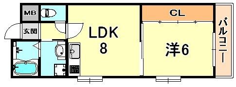 エスポワール六甲の間取り画像