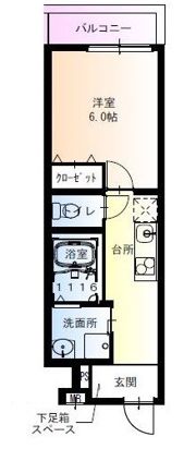 フジパレス立花駅西II番館の間取り画像