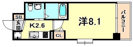 ERCITY’S兵庫駅の間取り画像