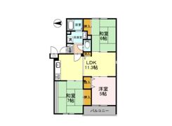 イーストヒルズ平野の間取り画像