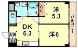 リダイ六甲の間取り画像
