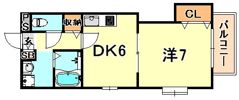 パ-チェ六甲の間取り画像