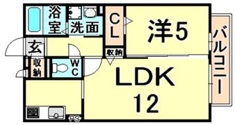 カーサフェリーチェの間取り画像