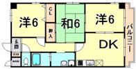 オークヴィラ園田の間取り画像
