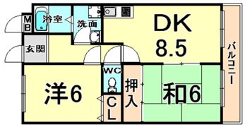 アレーグルヒビキ3の間取り画像