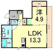 ディアコート（稲葉荘） A棟の間取り画像