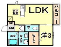 クレールコートの間取り画像