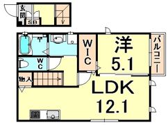 ルシェール東難波2の間取り画像
