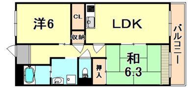 レガシー塚口の間取り画像