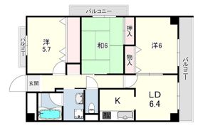 ヴァンベール尼崎の間取り画像