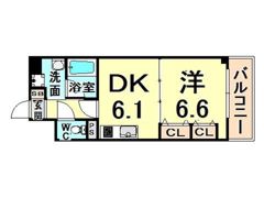 DEARCOURT園田の間取り画像