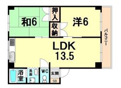 カサヴェール塚口の間取り画像