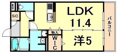 ソラーレ名神町の間取り画像