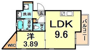 パロス武庫川ソラシアの間取り画像