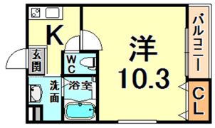 フジパレス出屋敷I番館の間取り画像