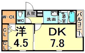 フジパレス出屋敷I番館の間取り画像