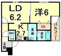 フジパレス南武庫之荘III番館の間取り画像