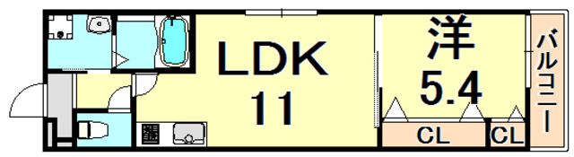 フジパレス南武庫之荘2番館の間取り画像