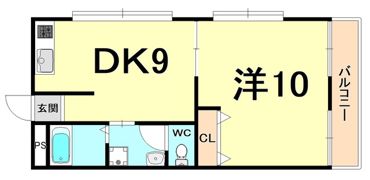シェークスピア園田の間取り画像