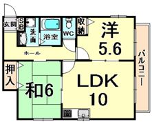 メゾン北野の間取り画像