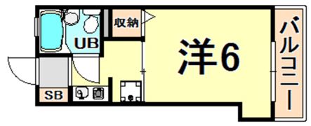アスターハイツ武庫之荘の間取り画像