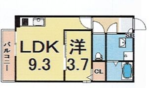 プランタン尼崎の間取り画像