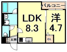 エバーグリーン武庫之荘の間取り画像