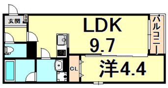 エバーグリーン武庫之荘の間取り画像