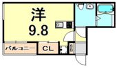 モフレあまがさき弐番館の間取り画像