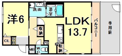 サンクレール尼崎の間取り画像