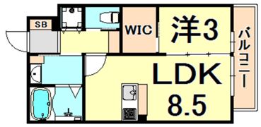 シティフラット塚口本町の間取り画像