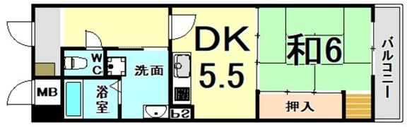 グランデル武庫之荘の間取り画像