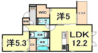 猪名寺CONTINENTEの間取り画像